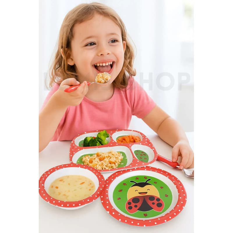 KIT ALIMENTAÇÃO INFANTIL INTRODUÇÃO ALIMENTAR COM PRATINHO TÉRMICO
