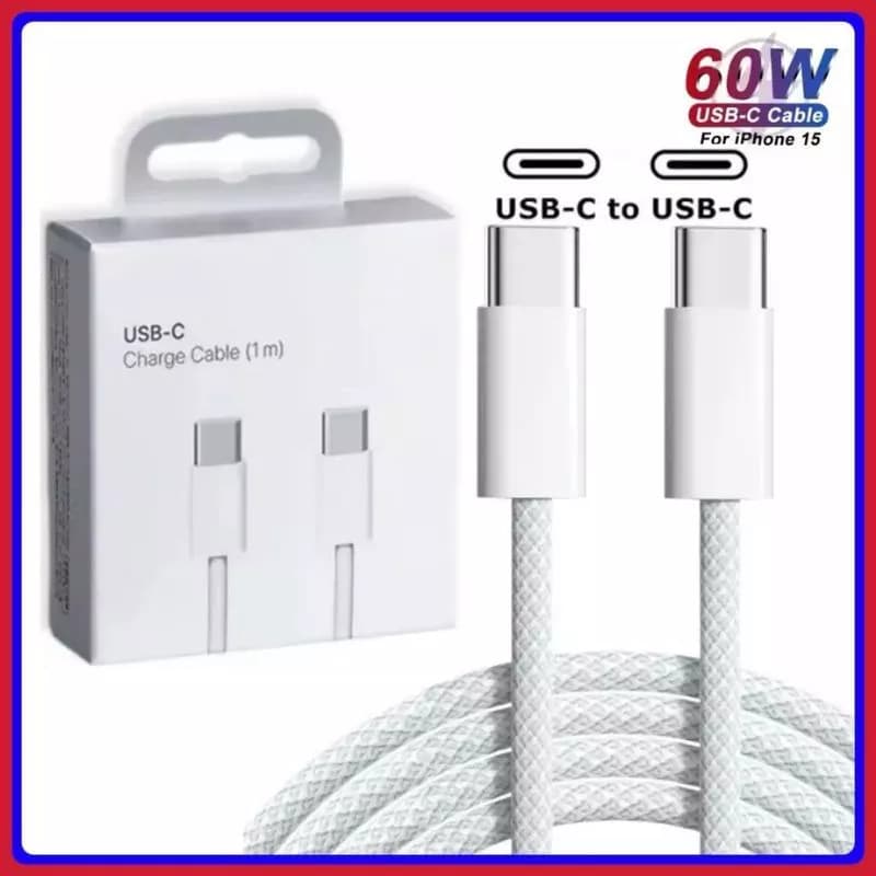 Cabo USB-C Reforçado Nylon Trançado 2 metros - Carregamento Rápido e Transferência de Dados