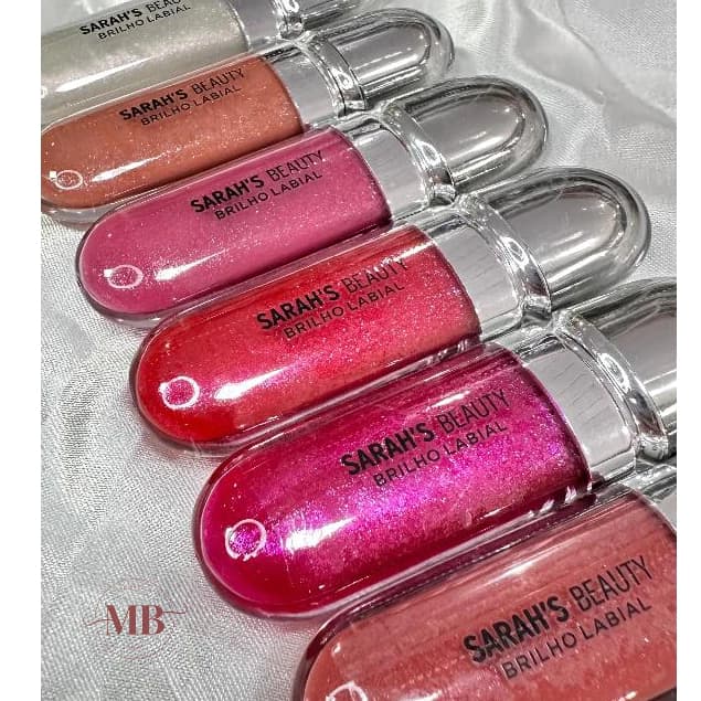 Batom Lip Gloss Brilho Labial Sarah´s Beauty - Brilhante longa duração e hidratação
