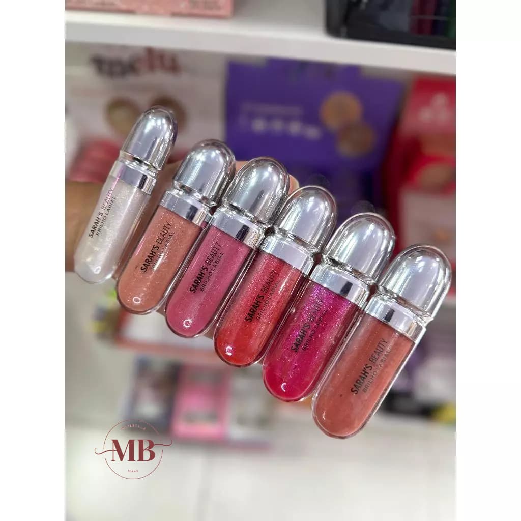 Kits Lip Gloss Brilho Labial Sara´s Beauty - Gloss Hidratante Brilho Intenso