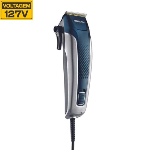 Maquina de Cortar Cabelo CR-09M Azul Mondial 127v