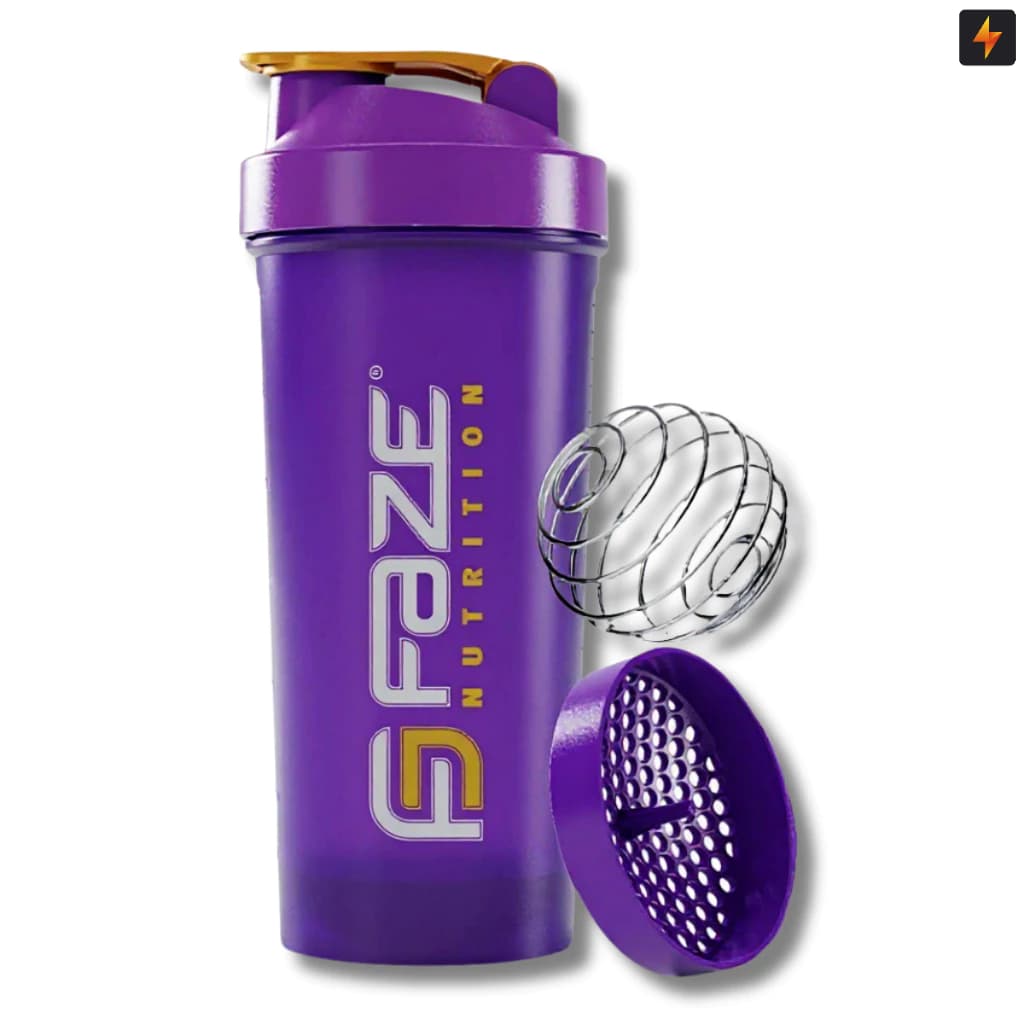 Coqueteleira Shakeira 600 ML Faze Nutrition com Mola e Peneira