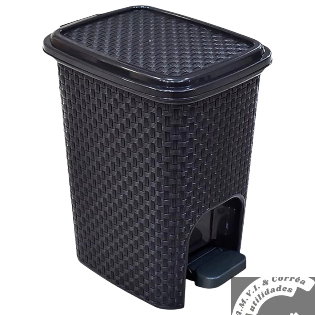 Lixeira Pratica Cesto De Lixo Com Pedal Para Limpeza e Organização