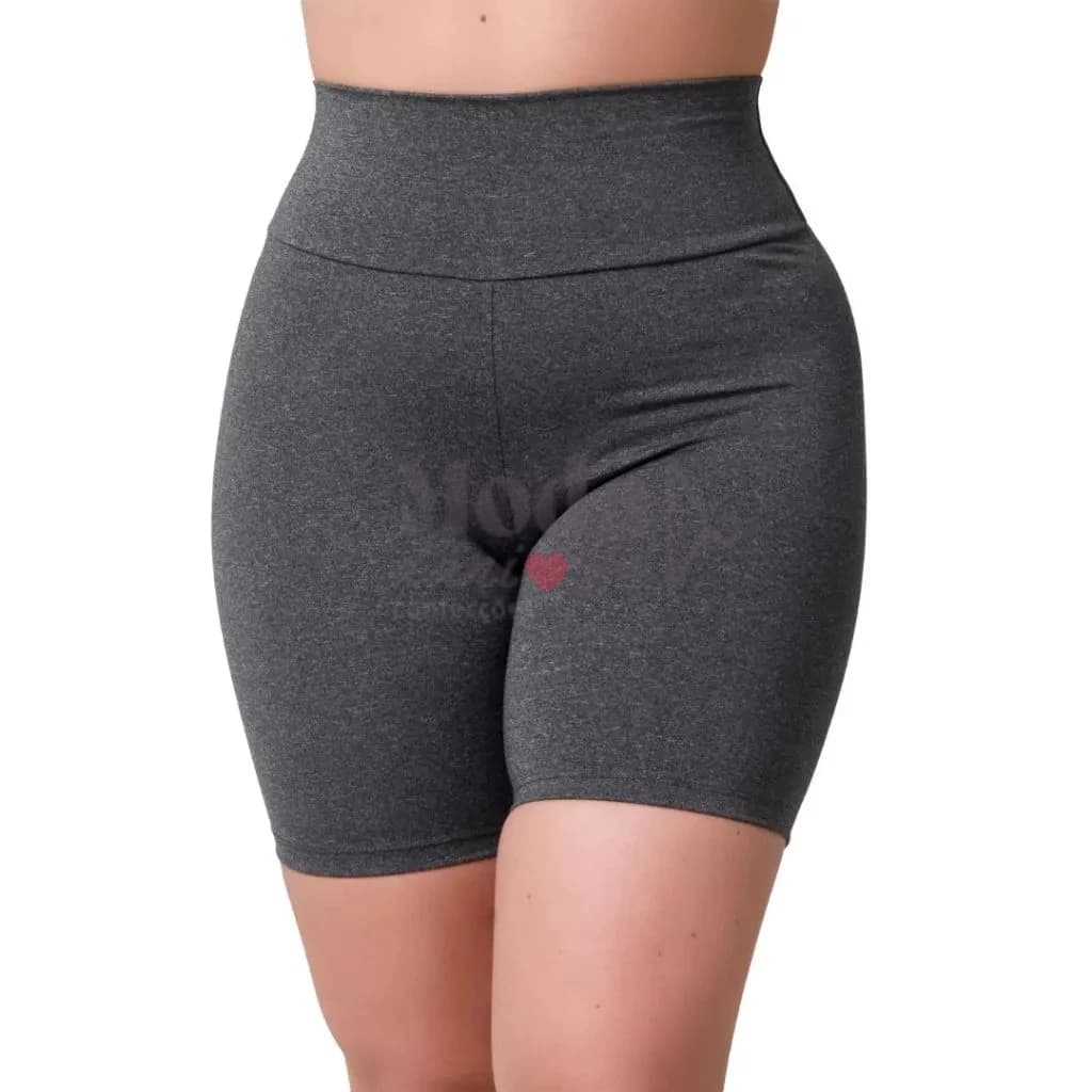 KIT 3 Shorts Fitness Cintura Alta Feminino Academia Treino Short Sem Transparência Reforçado Básico