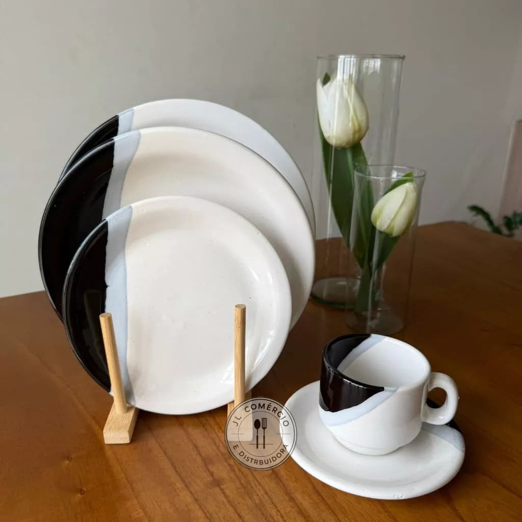 Jogo de jantar ceramica segunda linha mesa posta