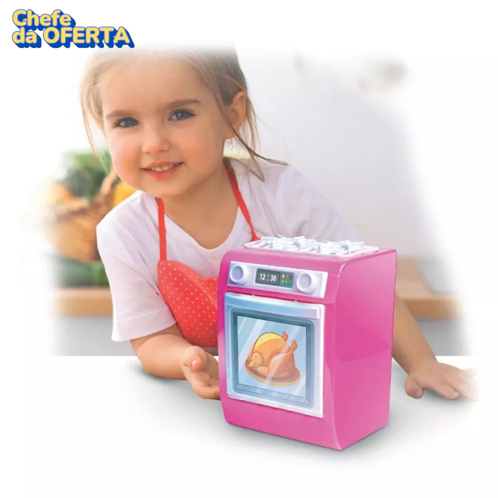 Brinquedo Infantil Fogão Gourmet Lava Fácil Cor Sortida