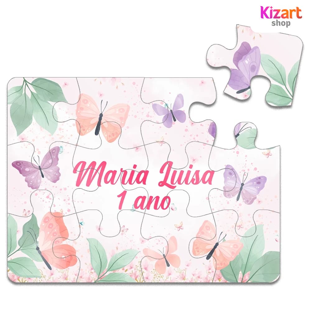 10 Quebra Cabeça Personalizado Jardim Das Borboletas Qualquer Tema Festa Infantil Lembrancinha De Festa