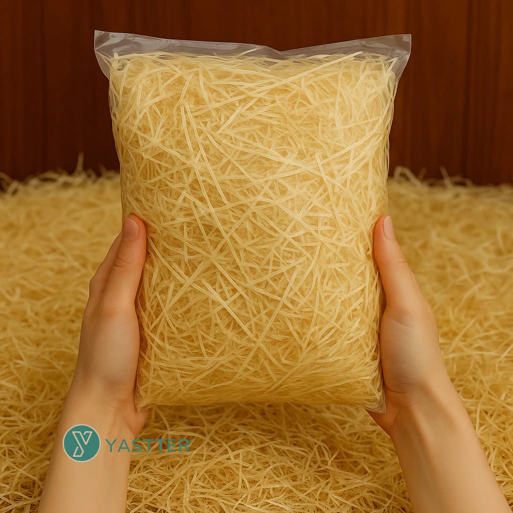 Palha Decorativa 50g p/ Forração – Cestas, Presentes, Natal e Artesanato