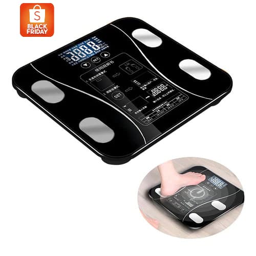Balança Inteligente Bioimpedância Digital Bluetooth – Controle de Saúde pelo App