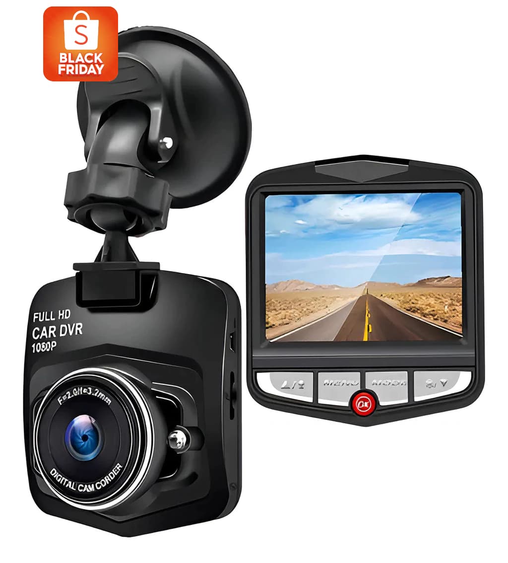 Câmera Veicular Full HD Noturna Tela LCD Dash Cam