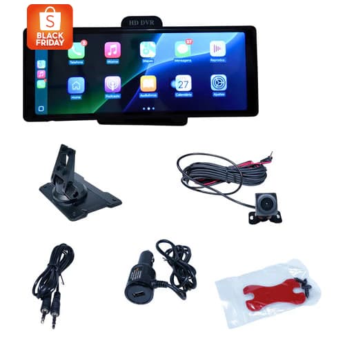 Tela Multimídia automotiva Android de 10 polegadas com câmera de painel 2K