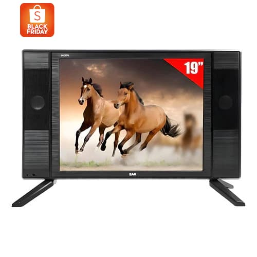 Tv Portátil 19 Polegadas Bak LED HD Mini Conversor Digital Para Cozinha Quarto Caminhão BK-1950