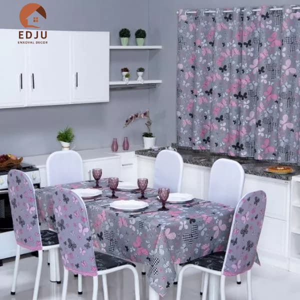 Toalha de Mesa Oxford Estampada 8 Lugares – 2,50 x 1,40m  Decoração, praticidade e qualidade para sua cozinha ou sala de