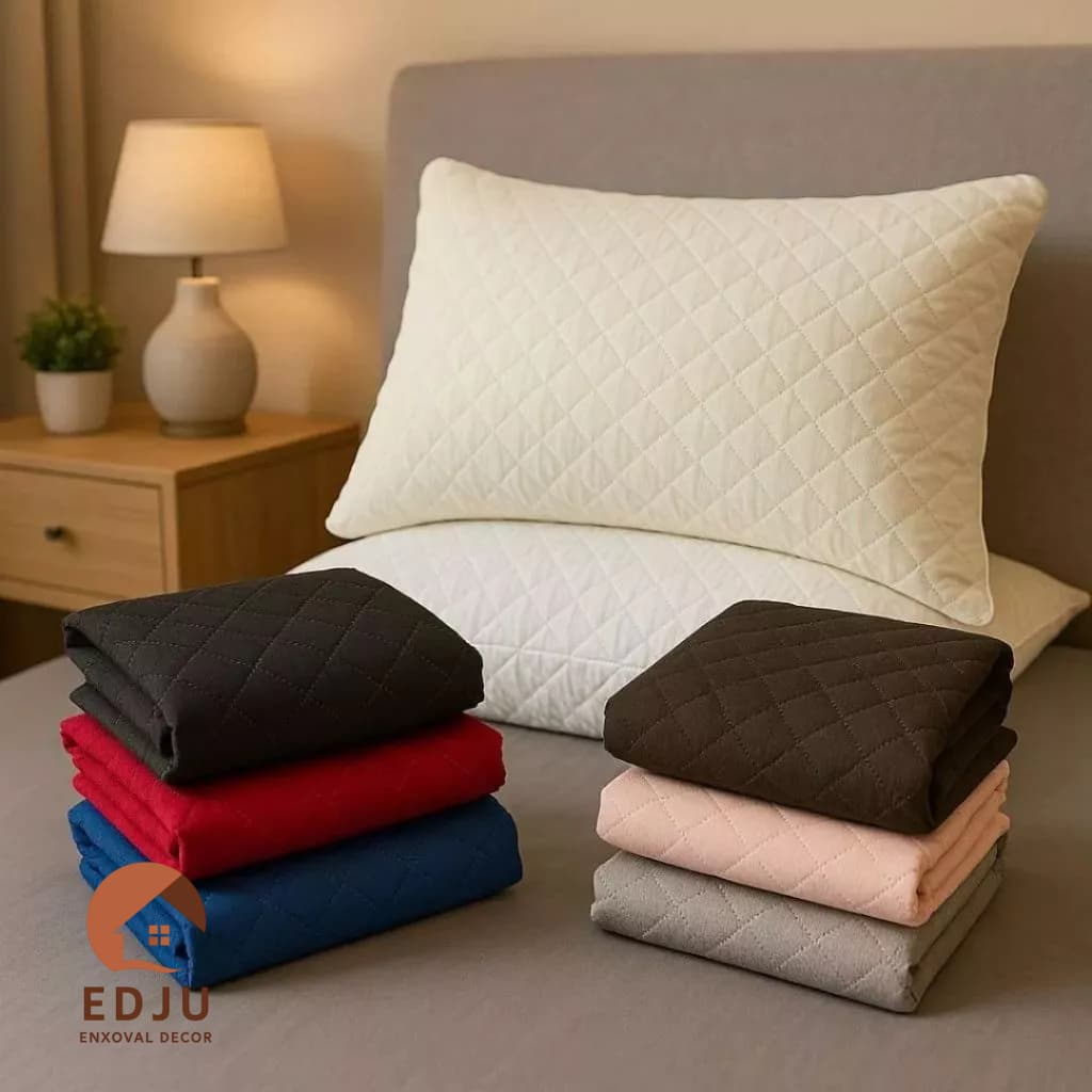 Kit 2 Fronha Matelada com Zíper 70x50cm Microfibra 200 Fios