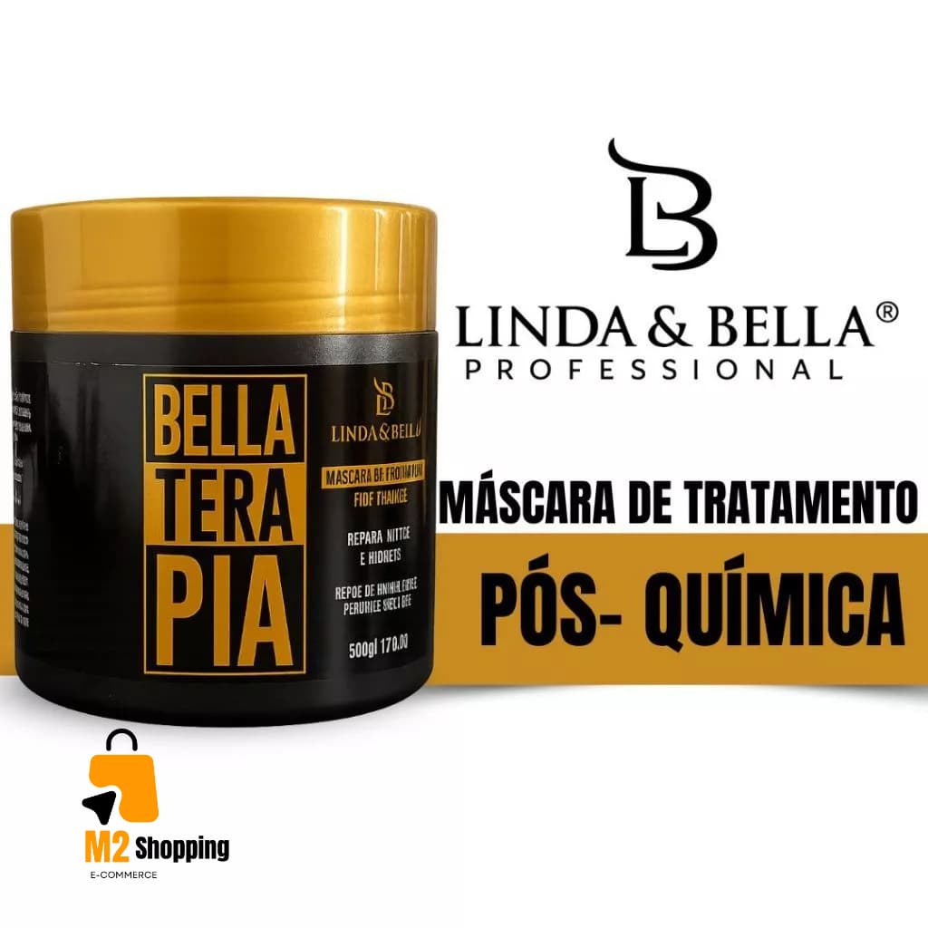 Máscara de Tratamento Pós Química - BellaTerapia Collagen Linda&Bella 500g