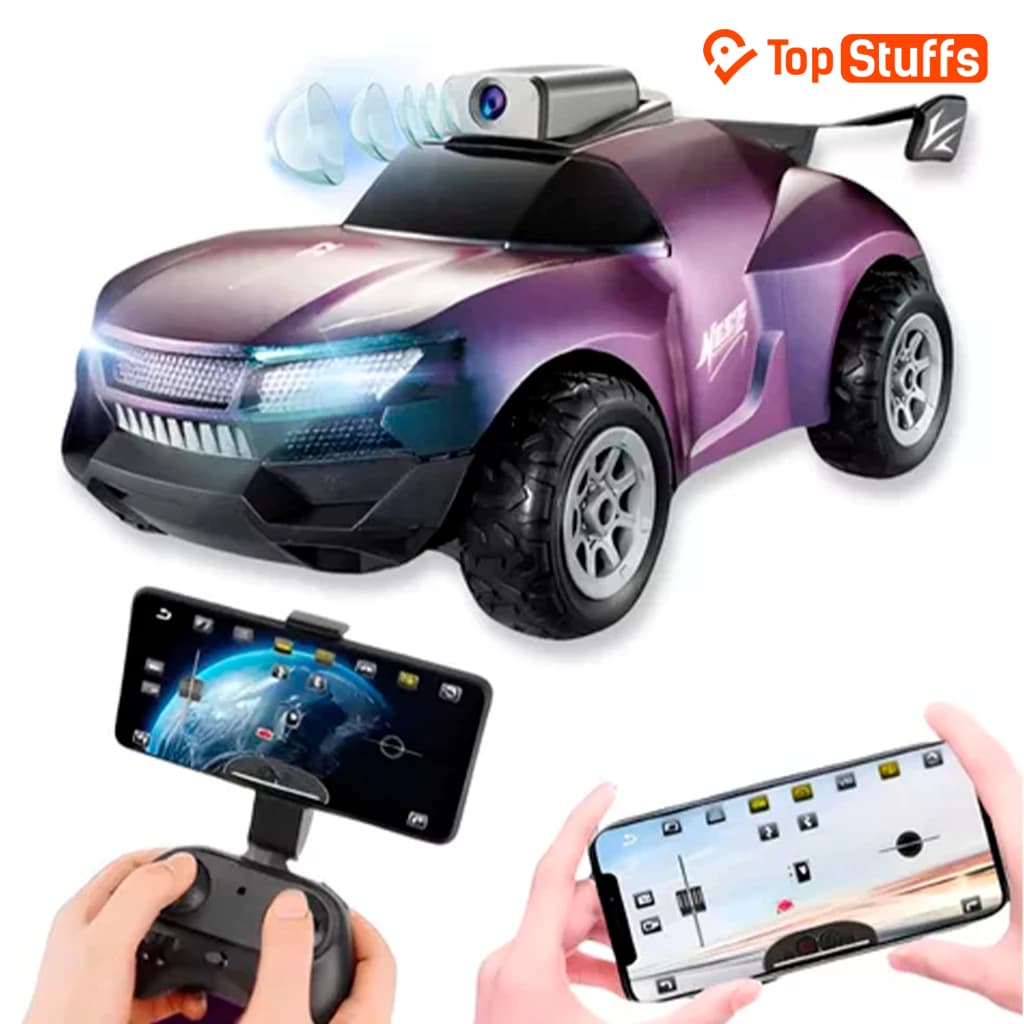 Carrinho Controle Remoto Com Câmera Wifi Carro Recarregavel