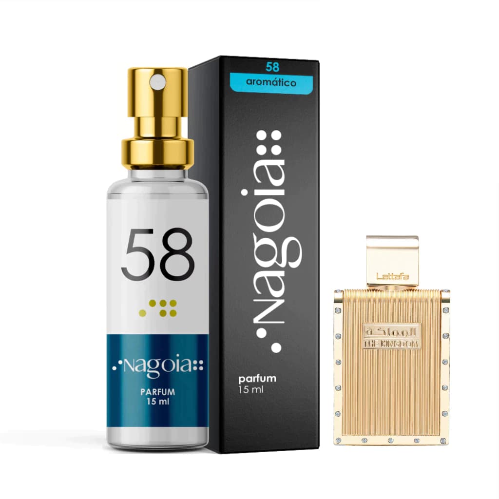 Perfume Árabe Masculino 15 ml Nagoia 58 - Alta fixação inspirações - Kingdom