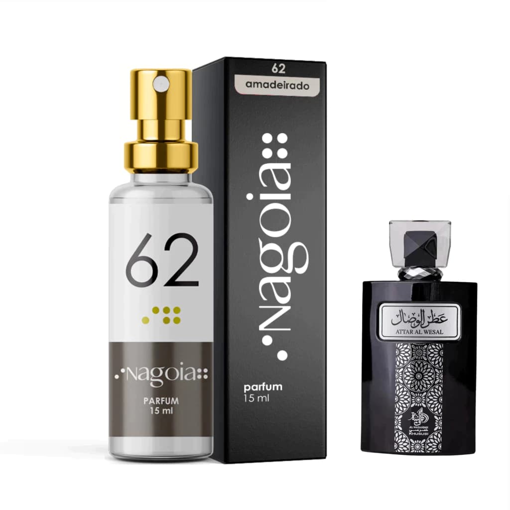 Perfume Árabe Masculino 15 ml Nagoia 62 - Alta fixação inspirações - Attar