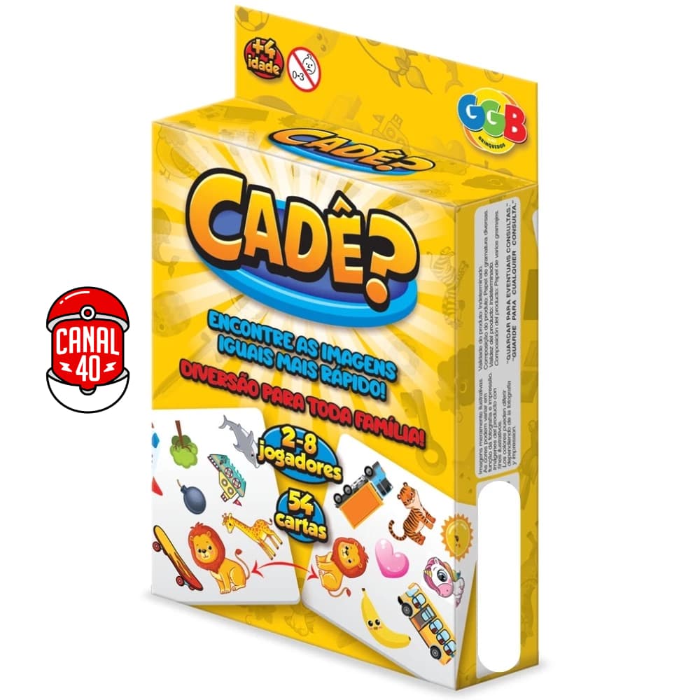 JOGO CADÊ? 54 CARTAS GGB DIVERSÃO BRINQUEDOS RACIOCÍNIO CRIANÇAS FAMÍLIA ACHEI ANIMAIS TAPA CERTO