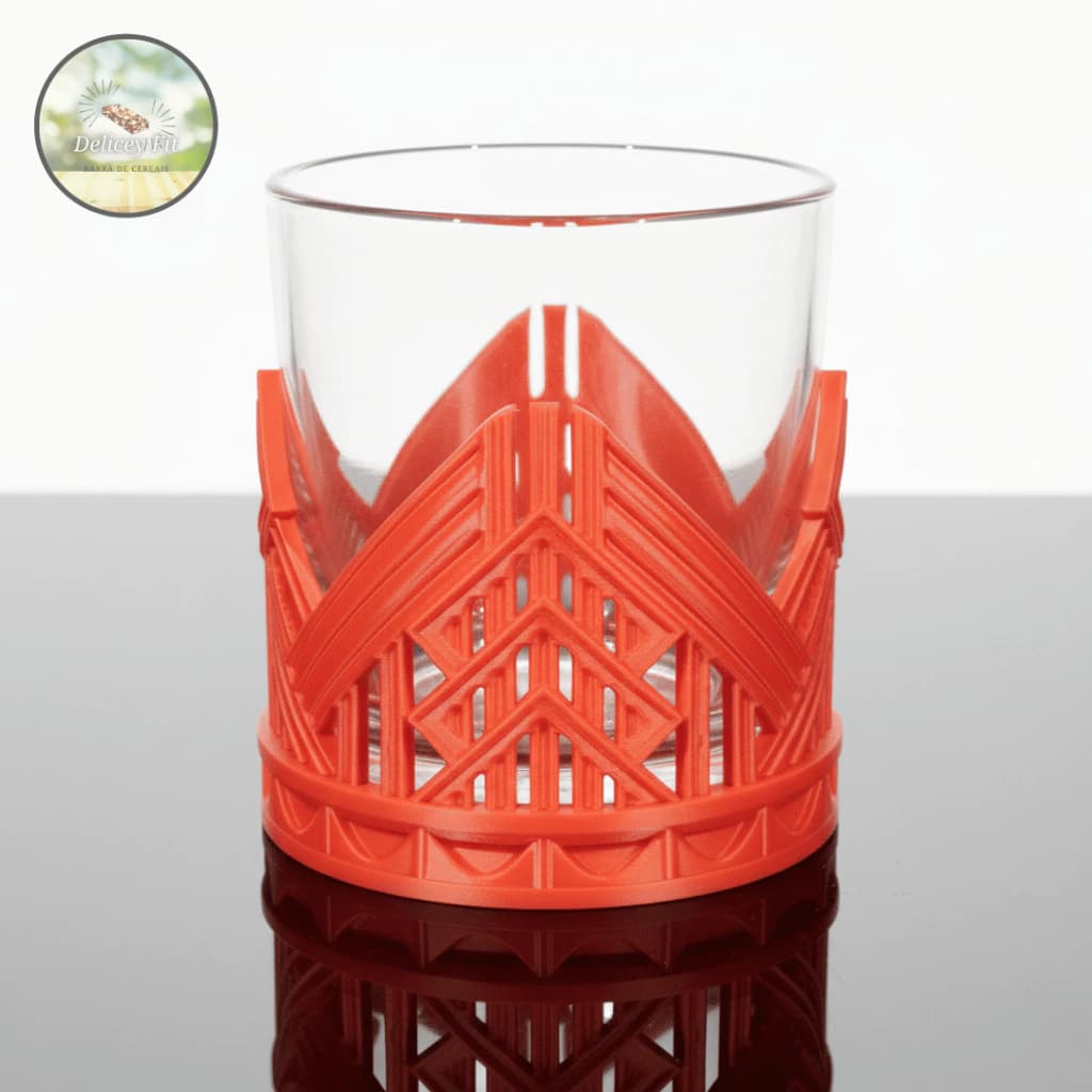 Descanso Porta Copos Whisky 90mm Suporte Mesa Bar Coroa Premium