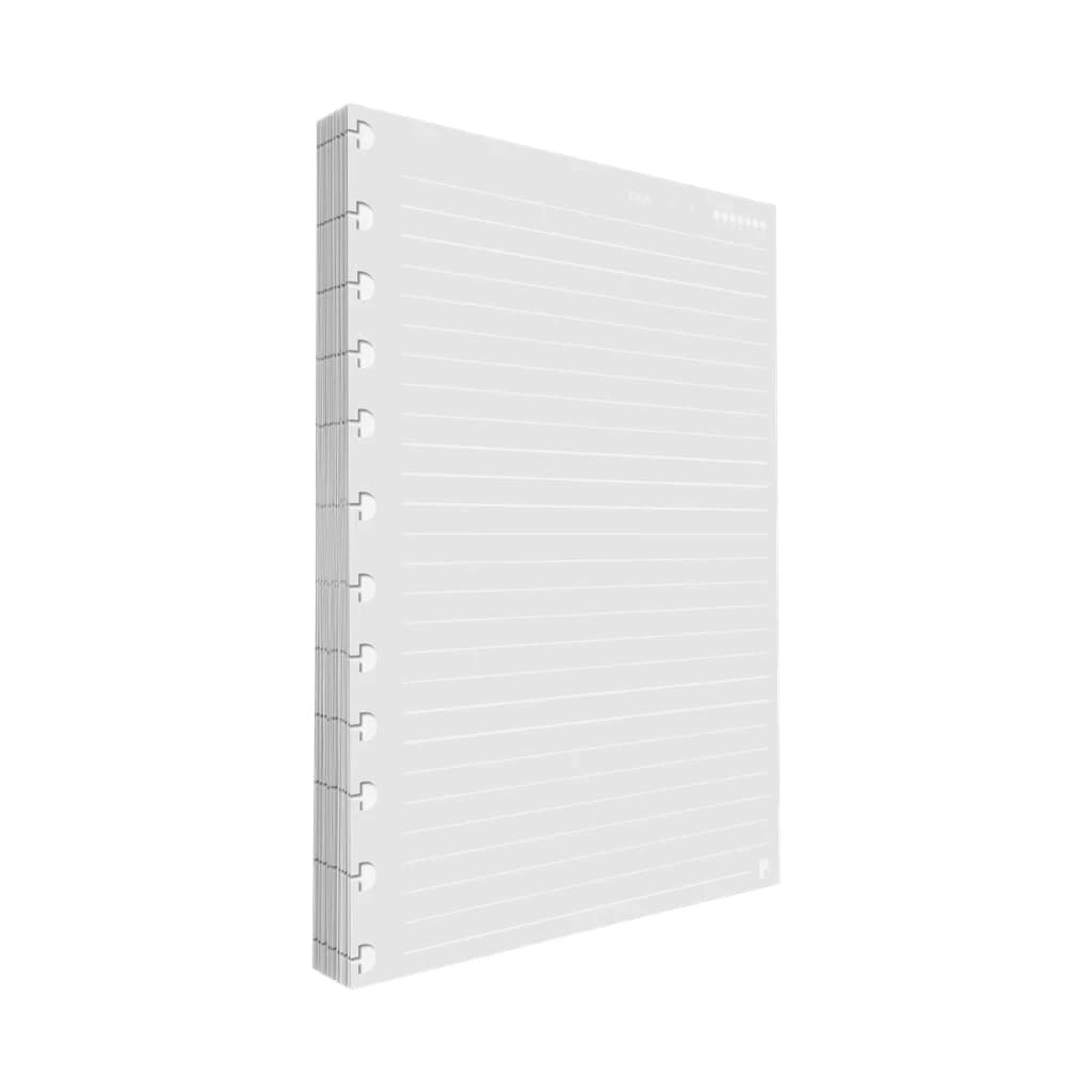 Refil Caderno Discos Inteligente Pautado Linha Branca 90g 80 Folhas