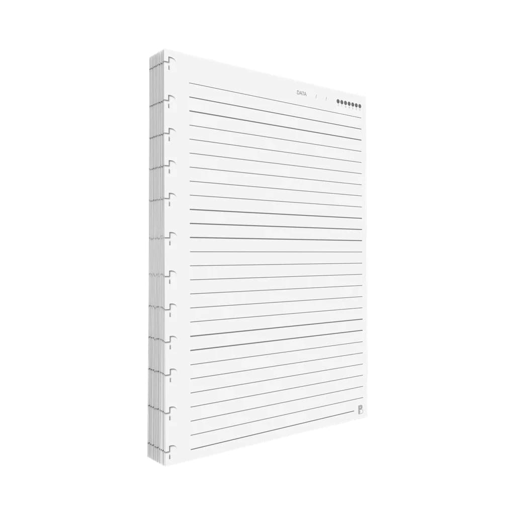 Refil Caderno Discos Inteligente Pautado 90g 80 Folhas