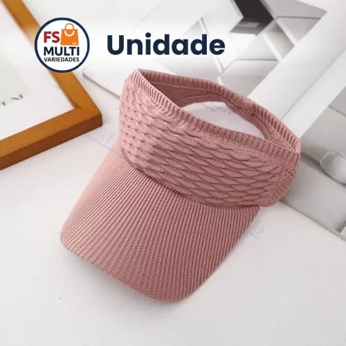 Viseira de Sol Sport Ajustável Running Caminhada Fitness Leve e Confortável