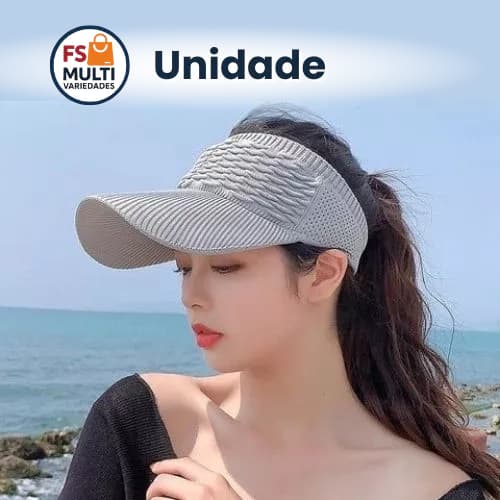 Viseira de Esporte Ajustável com Proteção Solar para Caminhada e Running