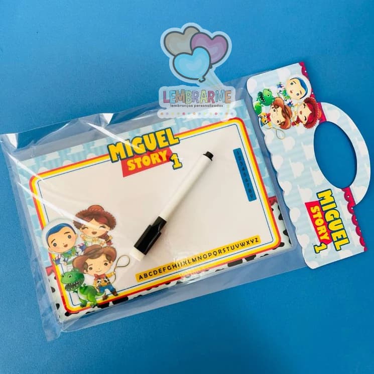 10 Lousa Mágica Toy Story 3 em 1 Lembrancinha Personalizada - Fazemos todos os temas