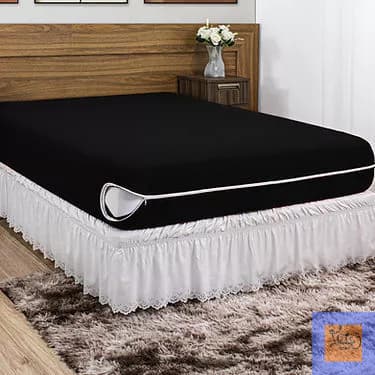 Capa Protetora P/ Colchão Cama Box Malha Gel Zíper Forro Solteiro Casal  Queen Várias Cores