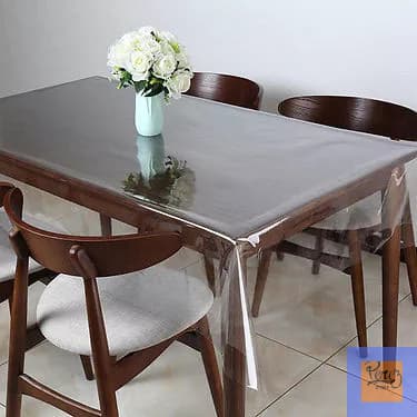 Protetor de Mesa 70x70cm 140x140cm 210x140cm Transparente Resistente Flexivel Toalha de Mesa
