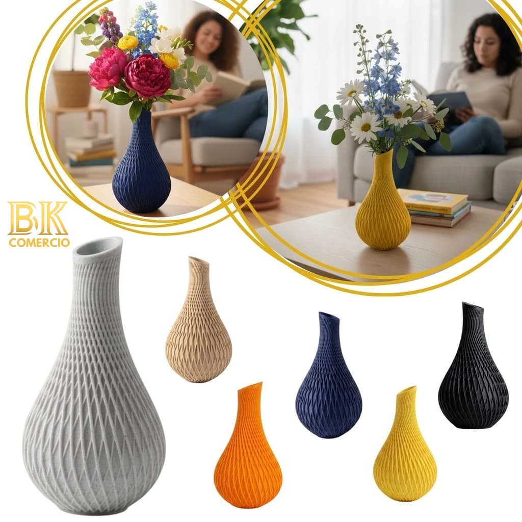 Vaso de Flor Decorativo Elegante Moderno Chique Sala Decor