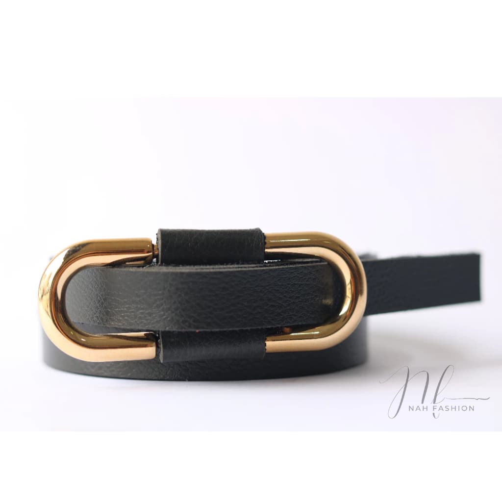 Cinto social casual elegante fino feminino