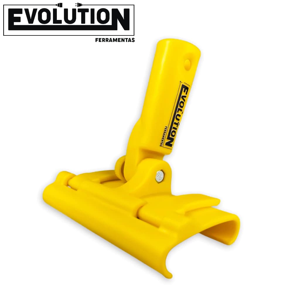 Suporte Alongador Evolution Amarelo para Desempenadeira de Massa Corrida em Paredes e Tetos Altos