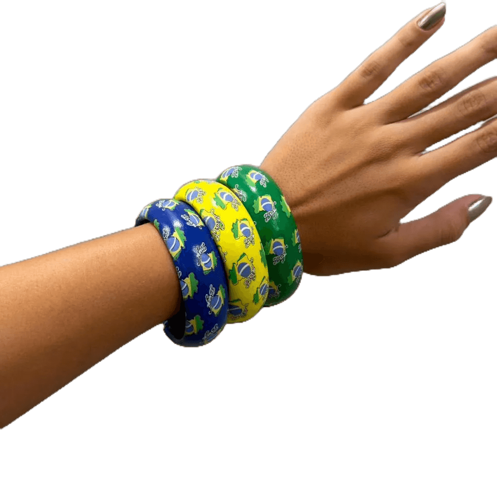 KIT COM 24 PULSEIRA TEMA BRASIL REVENDA.