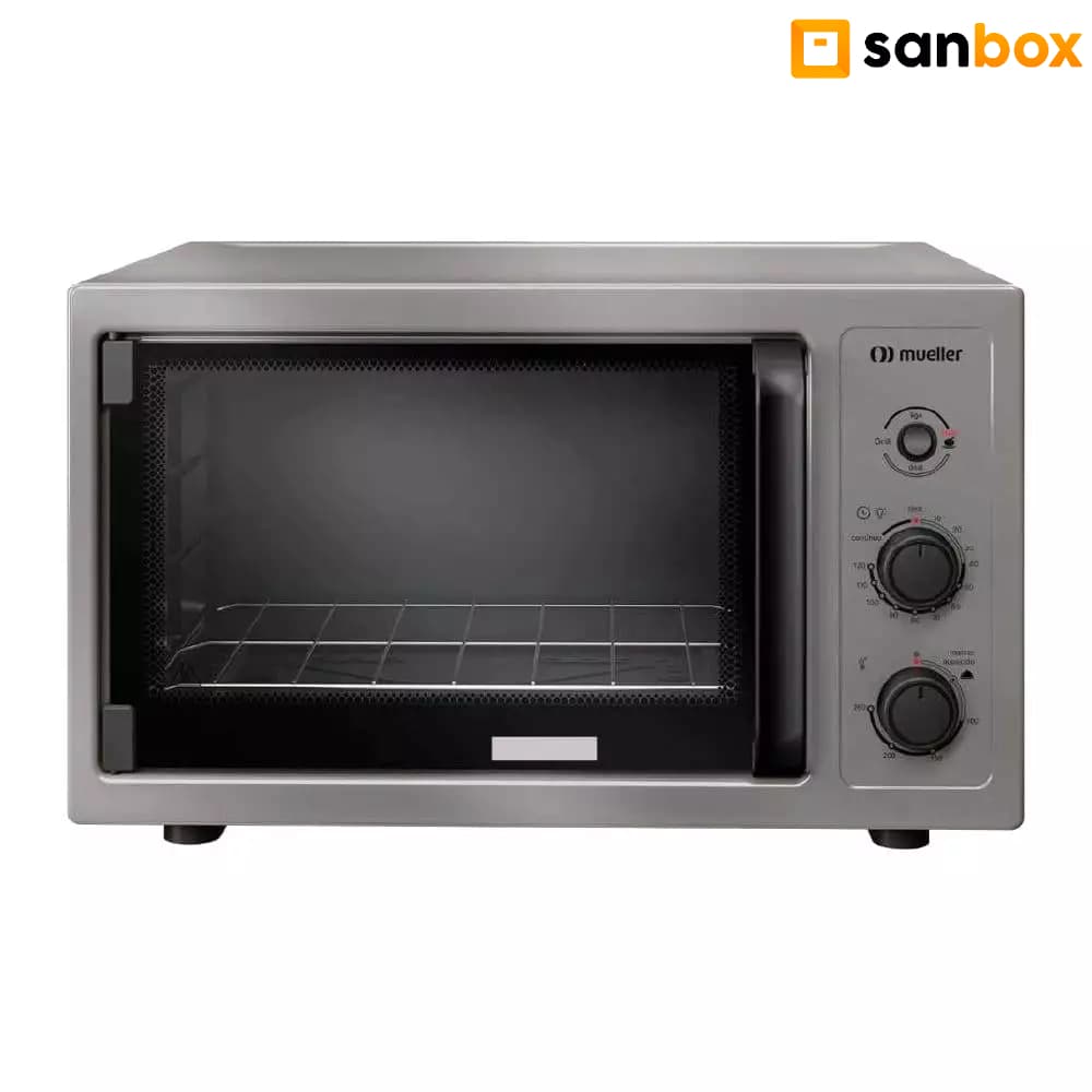 Forno Elétrico De Bancada Mueller Mfb50b 50l Com Grill Titanio-220v