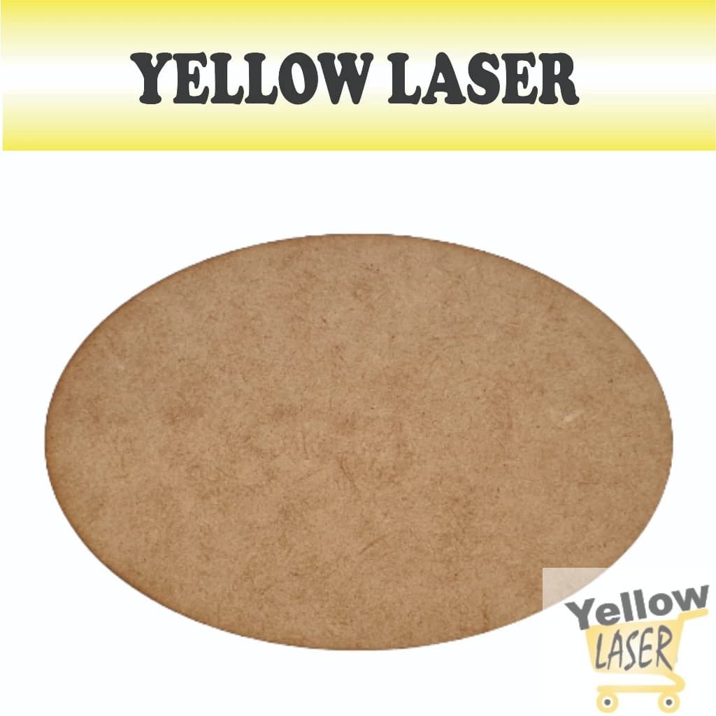 KIT OVAL 10 UNIDADES MDF 6mm CRU VARIOS TAMANHOS 6X11CM, 8X10CM, 8X14CM, 11X16CM, 12X18CM, 13X20CM, 18X24CM, 20X30CM