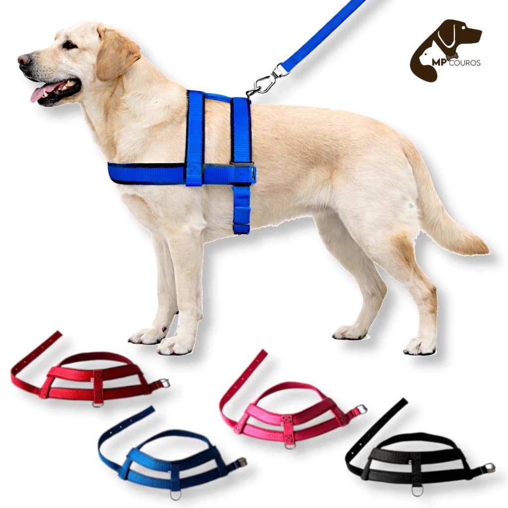 Peitoral Reforçado para Cães Médio e GrandePorte SuperResistente Ajustável e Confortável Seguro