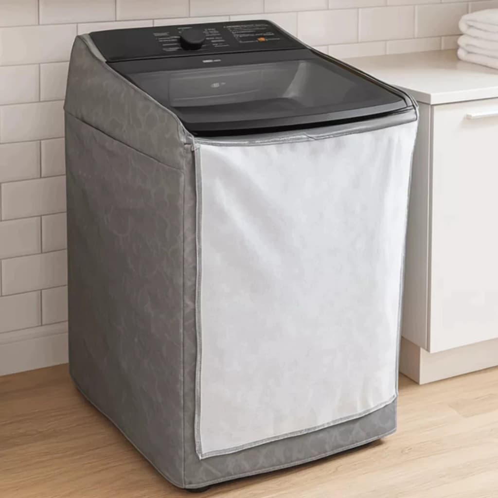 Capa Maquina Panasonic 12kg 14kg 15kg 16kg Impermeavel Protetora Sol Chuva Sereno Maresia Reforçada com Ziper Resistente