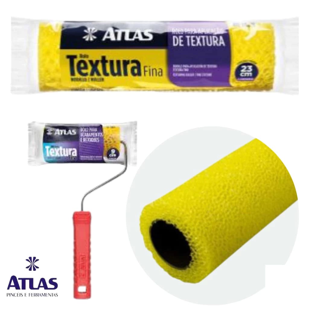 Rolo para Textura Fina - ATLAS 110/9  110/75