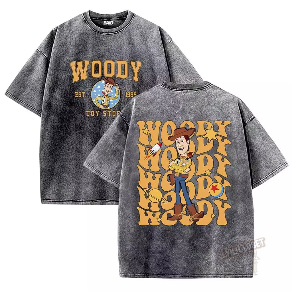 Camiseta Estonada Woody 100% Algodão Camisa Streetwear Temos Plus Size Lançamento - Envio Rápido