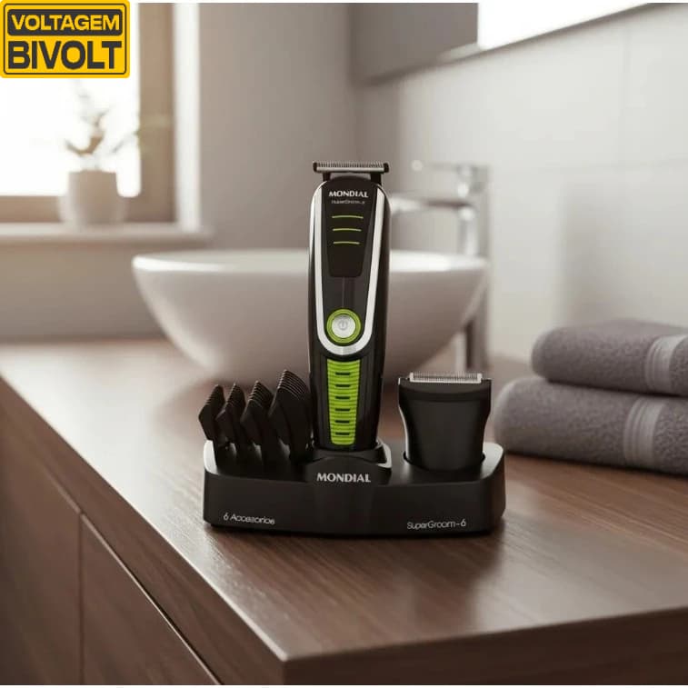 Aparador De Pelos Super Groom 06 Mondial 6W-BG-04 - BIVOLT