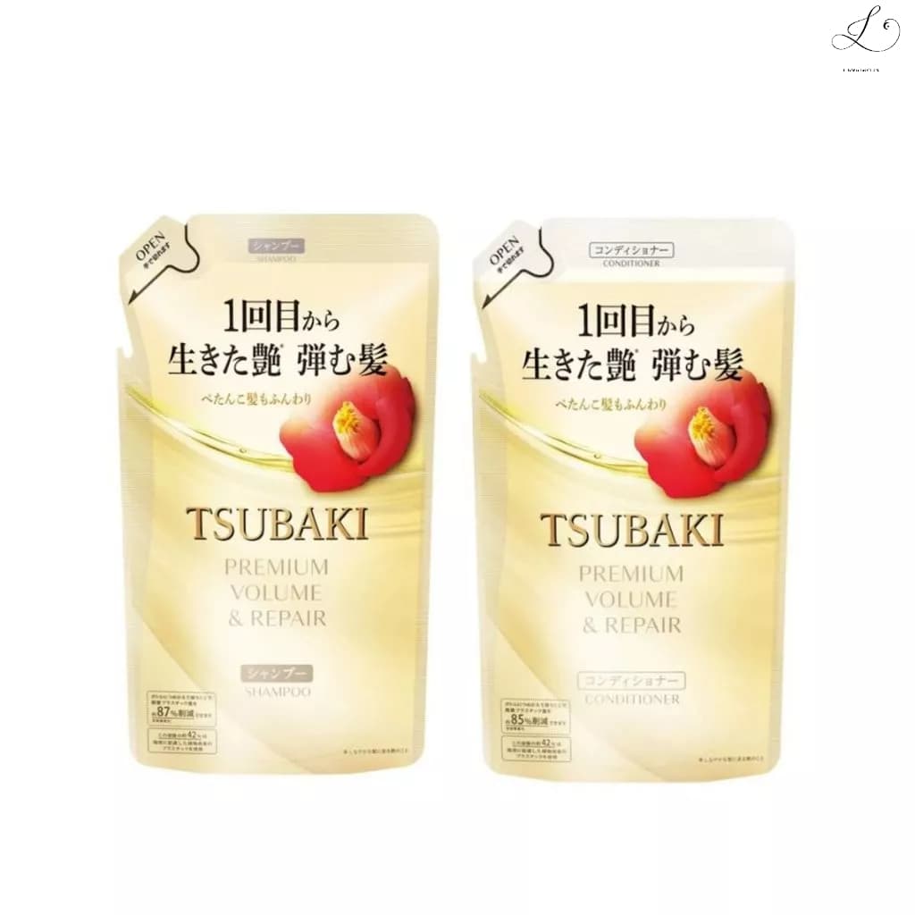 Tsubaki - Premium Volume & Repair Shampoo 300ml (Refil) + Condicionador 300ml (Refil)