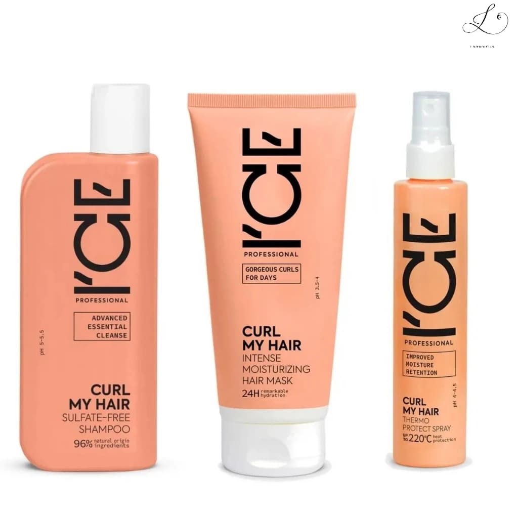 Ice Professional – Curl My Hair - Trio (Shampoo 250ml+Mask200ml+Thermo Spray 100ml)