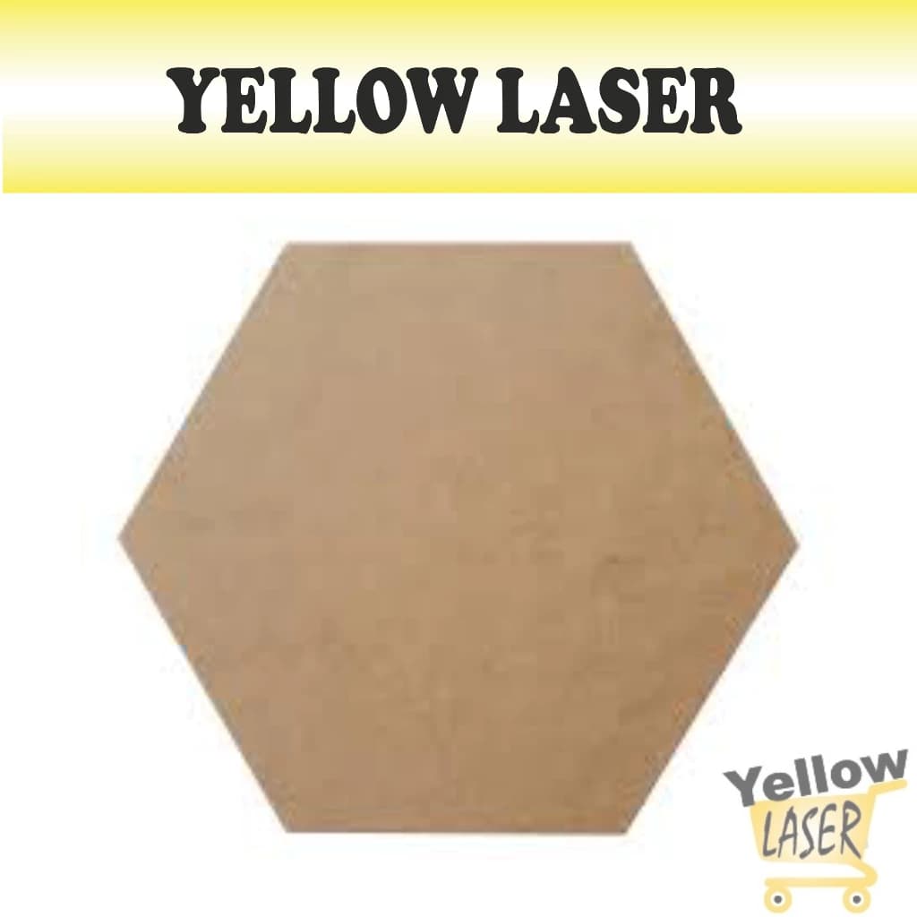 KIT HEXÁGONOS 100 UNIDADES MDF 3mm CRU VÁRIOS TAMANHOS 3CM, 4CM, 5CM, 6CM - ACHADINHOS DA SHOPEE