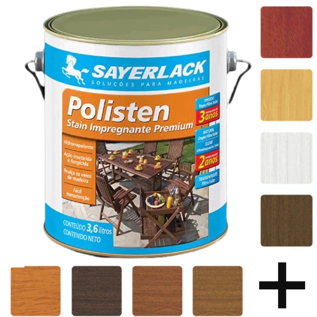 POLISTEN STAIN PARA MADEIRA SAYERLACK 3,6L