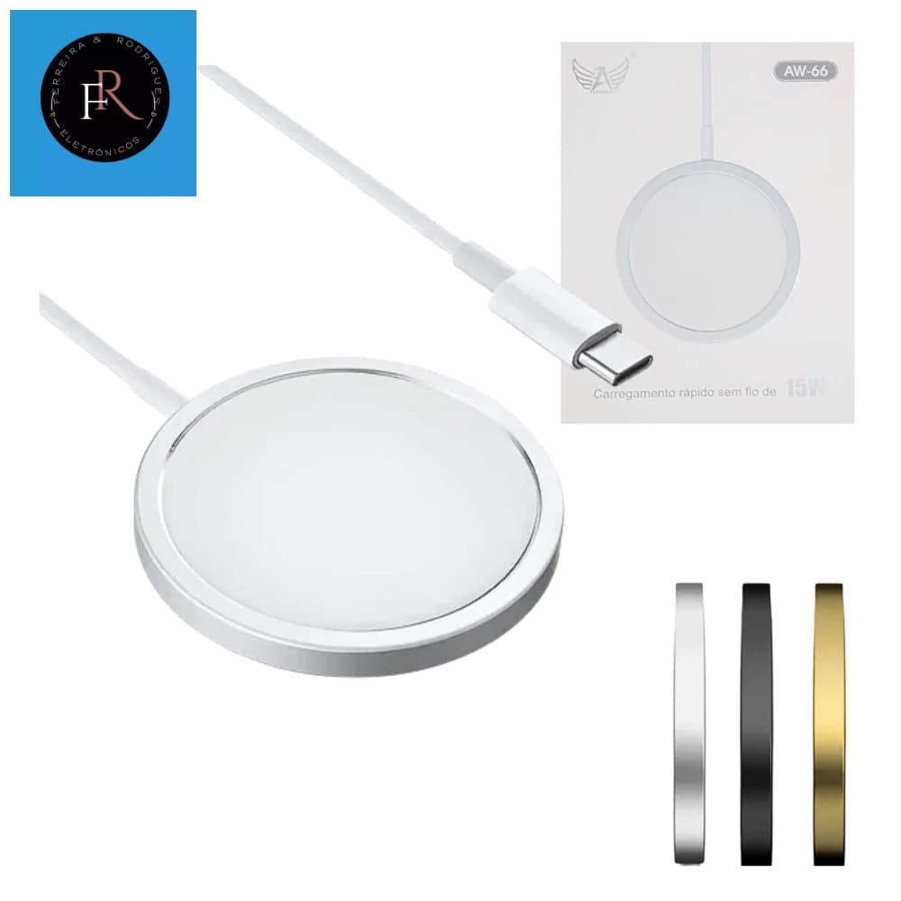 Carregador por Indução 15W Padrão QI Altomex AW-66