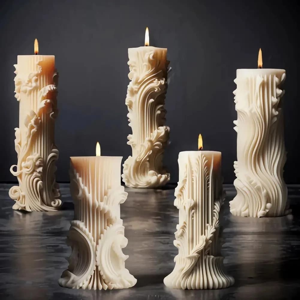 Velas Perfumadas  Decoração Escultura Flores