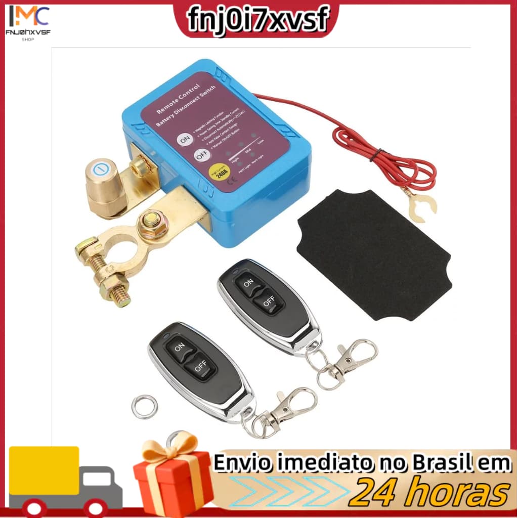 Interruptor remoto de desconexão de bateria 12V 240A,interruptor de desligamento automático para carro, caminhão e barco