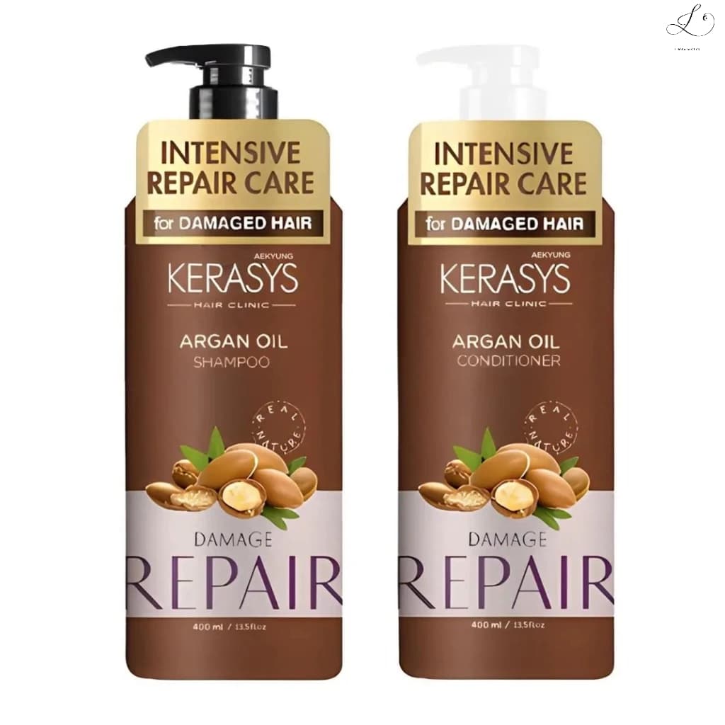 Kerasys Argan Oil - Shampoo 400ml + Condicionador 400ml